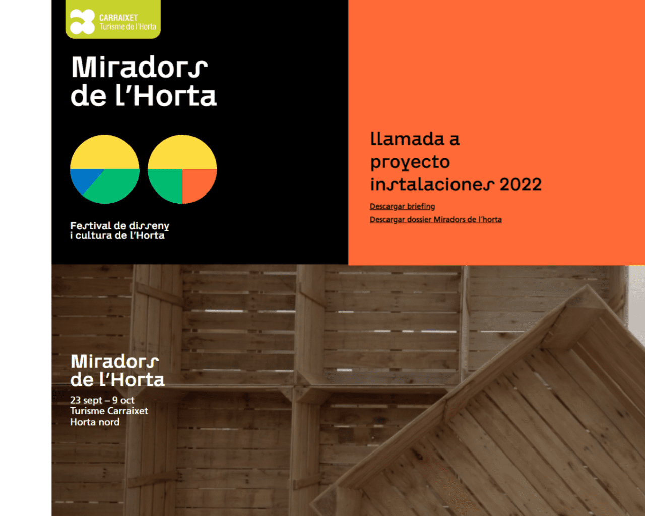 Miradors de l&#8217;Horta busca obres efímeres que visibilitzen talent i sostenibilitat