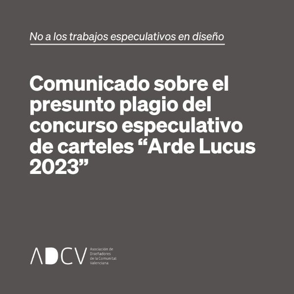 Comunicado sobre el presunto plagio del concurso especulativo de carteles “Arde Lucus 2023”