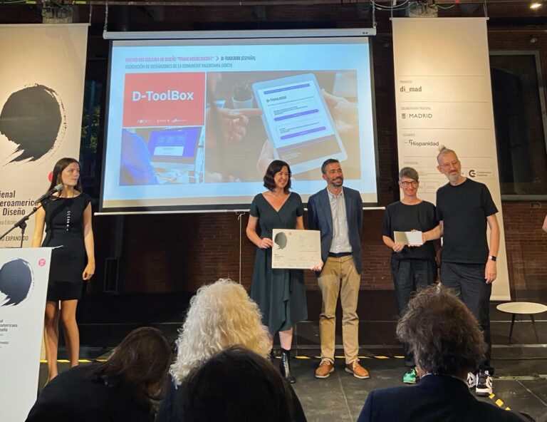 La ADCV, &#8216;Premio BID Cultura de Diseño&#8217; por D-ToolBox