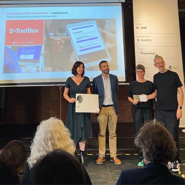 La ADCV, &#8216;Premio BID Cultura de Diseño&#8217; por D-ToolBox