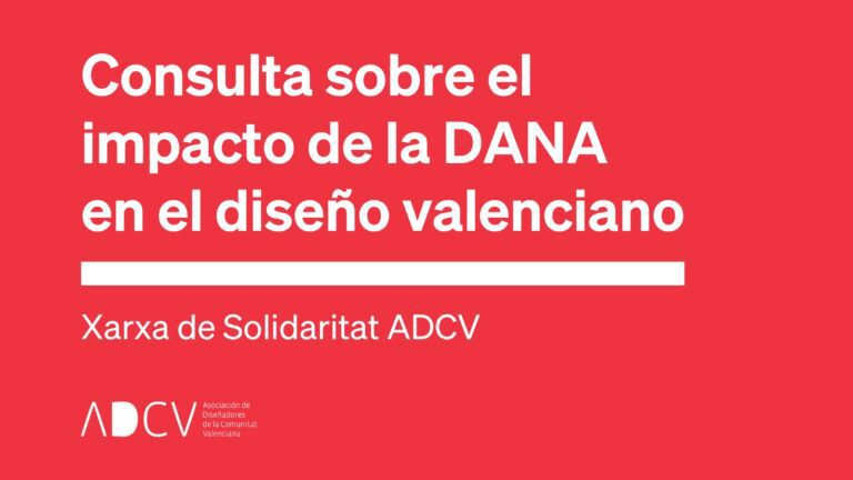 Consulta de ADCV sobre el impacto de la DANA en el diseño valenciano