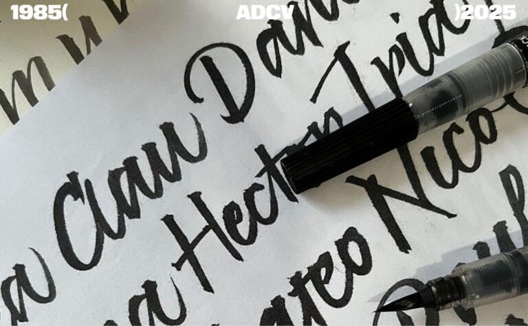 #40ADCV. 28/10 Taller XL con Mang Sánchez: &#8216;Iniciación a la caligrafía itálica con pincel&#8217;