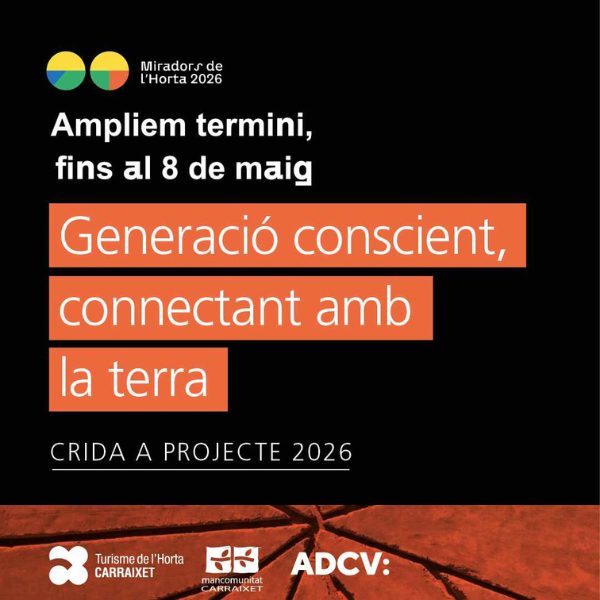 Llamada a proyecto 7ª ed. Miradors de l’Horta: Hasta el 8/5