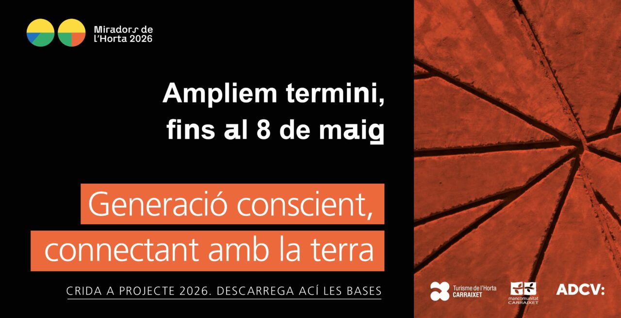 Llamada a proyecto 7ª ed. Miradors de l’Horta: Hasta el 8/5