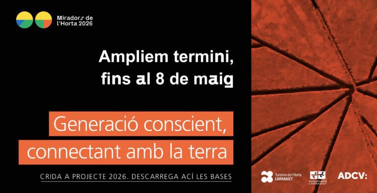 Llamada a proyecto 7ª ed. Miradors de l’Horta: Hasta el 8/5